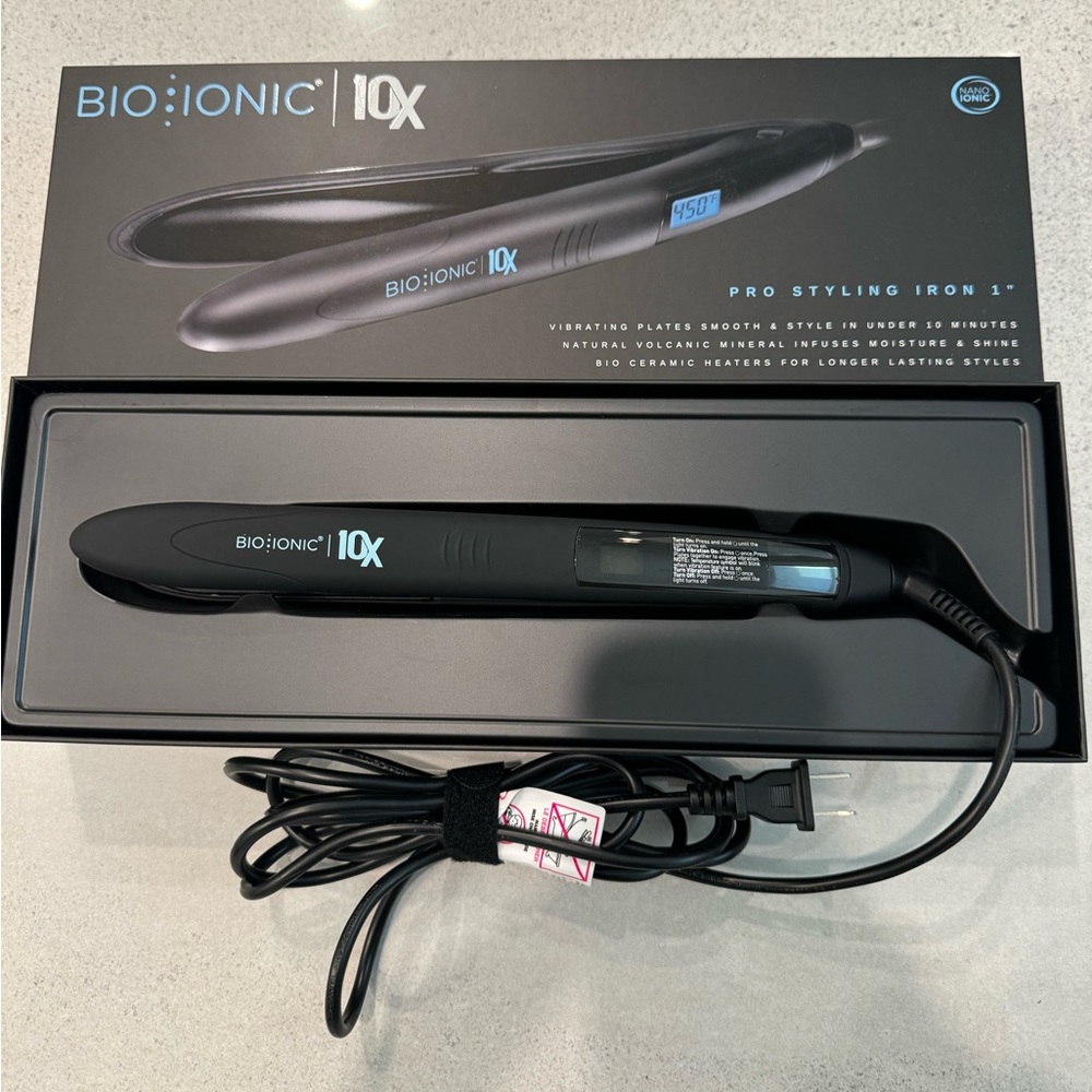Bioionic pro styling iron 1” hair straightener